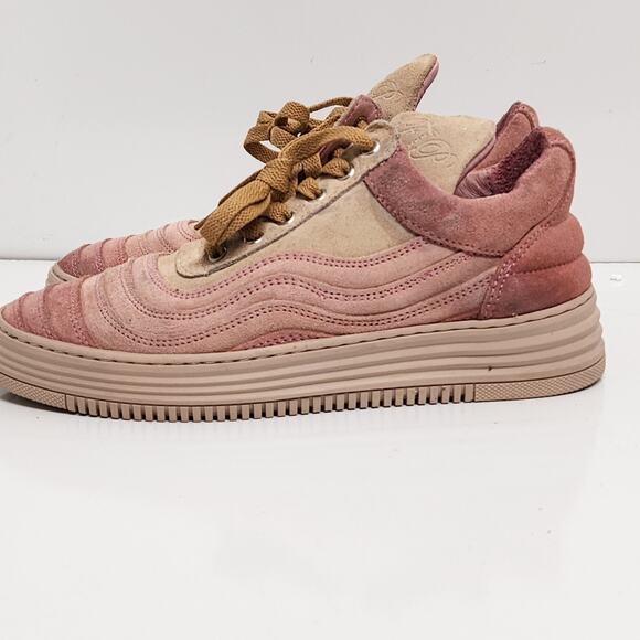 Filling Pieces Handmade in Portugal Low Tops Pink Suede Shoes Size EU 36 Unisex - Picture 3 of 16